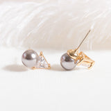 Pearl Trillion Earrings