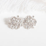 Marquise Crystal Cluster Stud Earrings