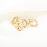 Jazz Things Up Pave Cat Earrings