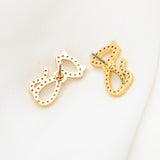 Jazz Things Up Pave Cat Earrings