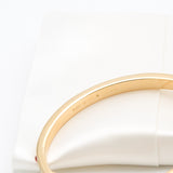 Set In Stone Hinged Bangle (Gold/Red)