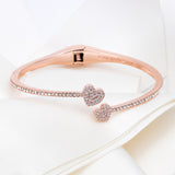 Yours Truly Pave Open Hinge Cuff
