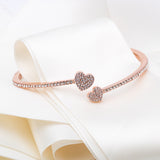 Yours Truly Pave Open Hinge Cuff