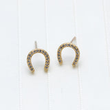 Wild Ones Pave Horseshoe Studs