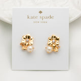 Wild Garden Pearl Flower Stud Earrings