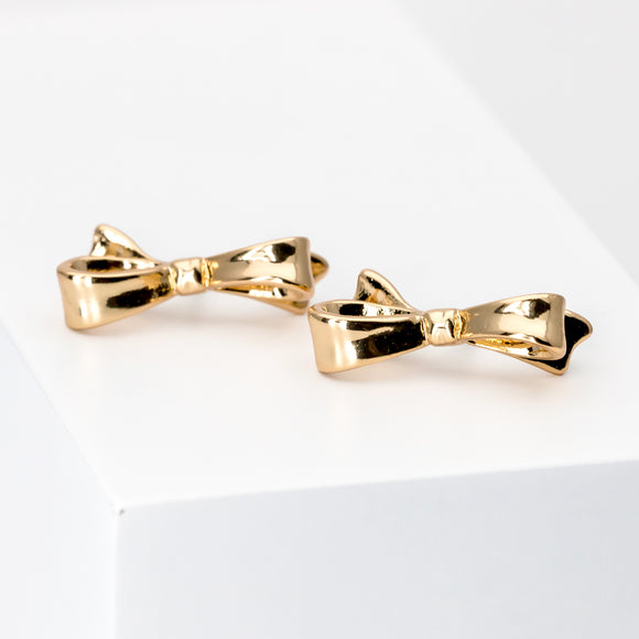 Love Notes Bow Earring (Gold)