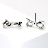 Love Notes Bow Earring (Silver)