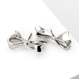 Love Notes Bow Earring (Silver)