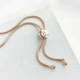 Disco Pansy Slider Bracelet