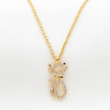 Jazz Things Up Pave Cat Necklace
