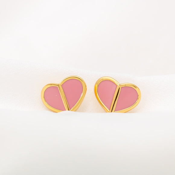 Heritage Spade Earrings (Pink)