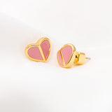 Heritage Spade Earrings (Pink)
