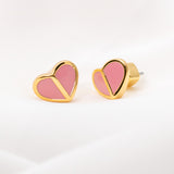 Heritage Spade Earrings (Pink)