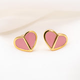 Heritage Spade Earrings (Pink)