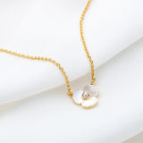 Disco Pansy Mini Pendant Necklace
