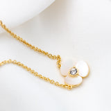 Disco Pansy Mini Pendant Necklace