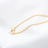 Disco Pansy Mini Pendant Necklace