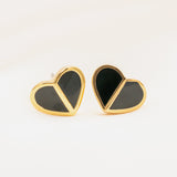 Heritage Spade Earrings (Black)