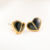 Heritage Spade Earrings (Black)