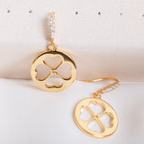 Symbols Spade Floral Drop Earrings