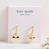 legacy logo spade flower huggies earrings