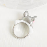 Francois French Bulldog Ring (Silver)
