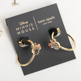 Minnie mouse stone hoops
