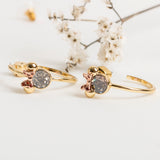 Minnie mouse stone hoops