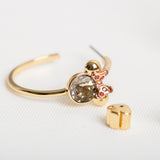 Minnie mouse stone hoops