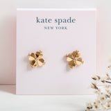 legacy logo spade flower studs earrings