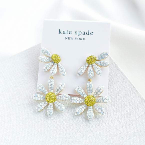 Dazzling Daisy Drop Earrings