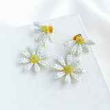 Dazzling Daisy Drop Earrings