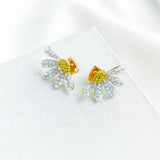 Dazzling Daisy Statement Stud Earrings