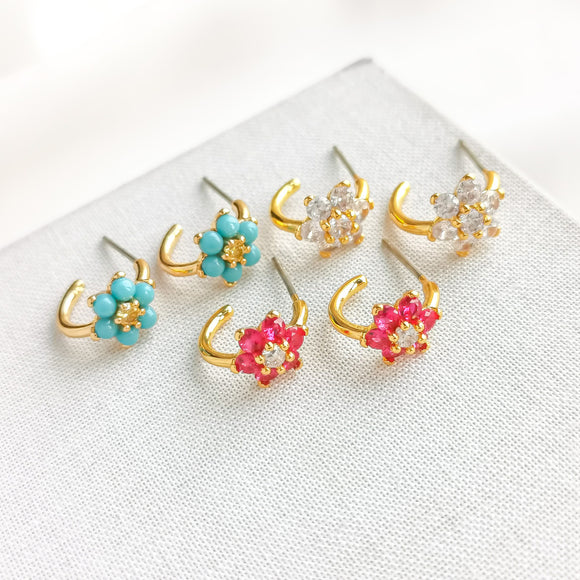 Myosotis Huggie Earrings Set