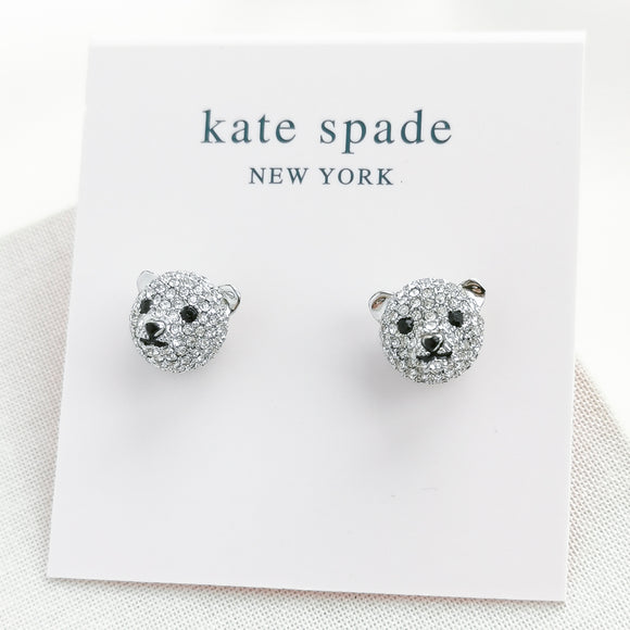 Arctic Friends Polar Bear Pave Mini Stud Earrings