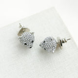 Arctic Friends Polar Bear Pave Mini Stud Earrings