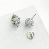 Arctic Friends Polar Bear Pave Mini Stud Earrings