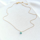 Myosotis Flower Mini Pendant (Turquoise)
