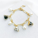 Alice In Wonderland Teacup Tea Time Charm Bracelet