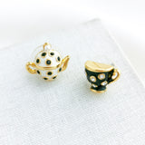 Alice In Wonderland Teacup Tea Time Stud Earrings