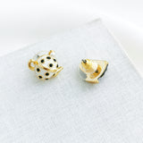 Alice In Wonderland Teacup Tea Time Stud Earrings