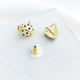 Alice In Wonderland Teacup Tea Time Stud Earrings