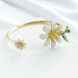 Dazzling Daisy Flex Cuff Bracelet