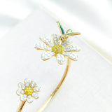 Dazzling Daisy Flex Cuff Bracelet