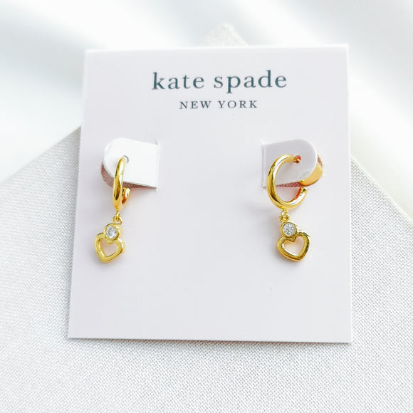 Shining Spade Mini Hoop Earrings