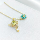 Nature Walk Frog Pendant Necklace