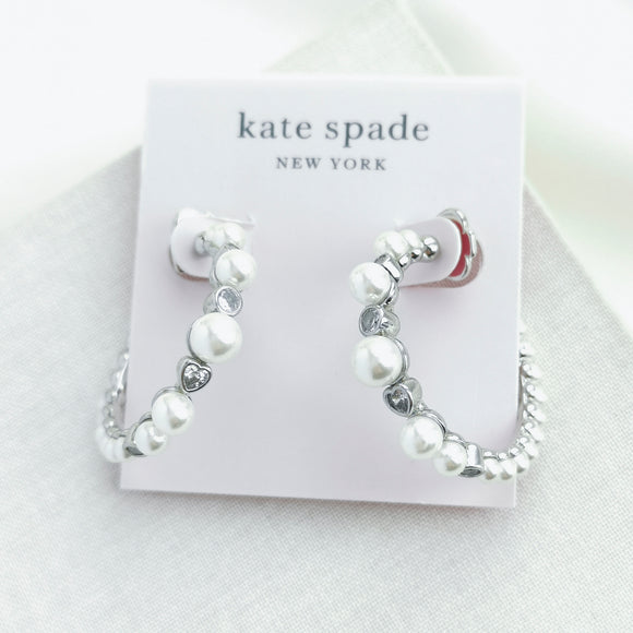 Pearl Caviar Hoop Earrings