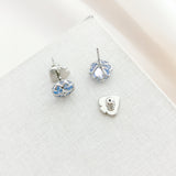 Something Sparkly Spade Studs (Light Sapphire)