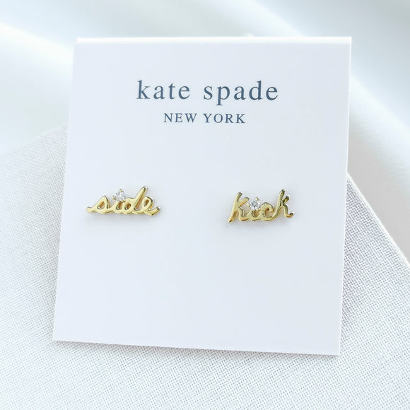Say Yes Sidekick Gold Stud Earrings