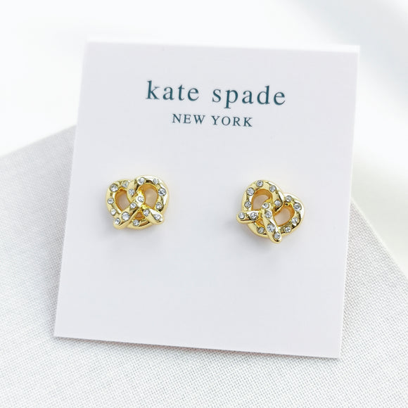 Dashing Beauty Pretzel Stud Earrings